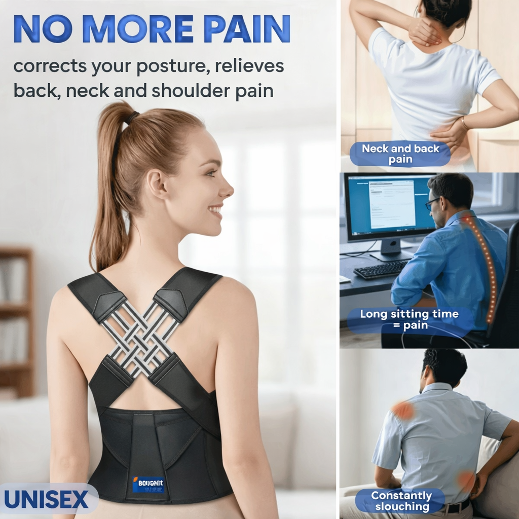 Back Brace Posture Corrector for Men and Women,Adjustable Back Posture Belt Invisible